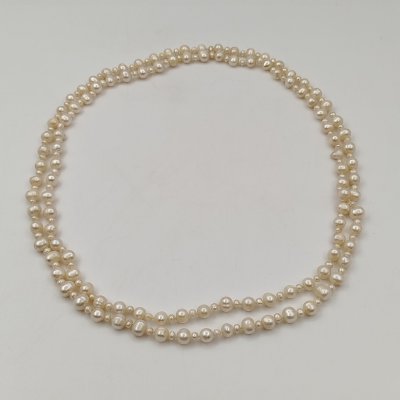 купить Бусы винтажные с чередующимися маленькими и большими бусинами, жемчуг, СССР, 1970-1990 гг.