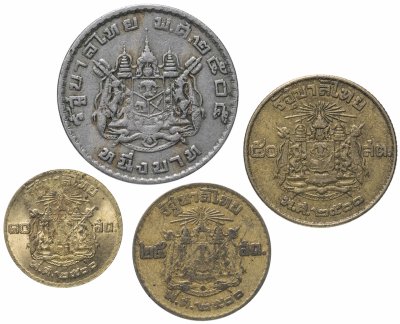 купить Таиланд, набор из 4 монет 1957-1962