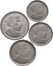 Купить Аргентина, набор из 4 монет 1954-1956 Хосе де Сан Мартин