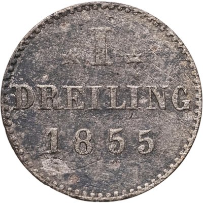 купить Гамбург 1 дрейлинг 1855