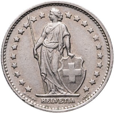 купить Швейцария 1 франк (franc) 1969
