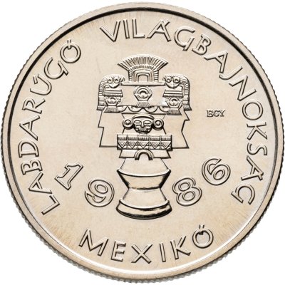 купить Венгрия 100 форинтов (forint) 1985 "Чемпионат мира по футболу 1986 - Национальные мексиканские артефакты"
