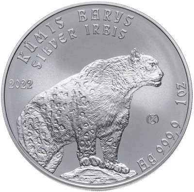 купить Казахстан 1 тенге 2022 UNC "Снежный барс - серебряный ирбис"