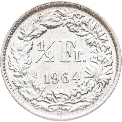 купить Швейцария 1/2 франка 1964