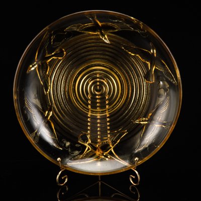 купить Блюдо "Птицы" в стиле Art Deco, стекло, пресс, Западная Европа, 1920-1950 гг.