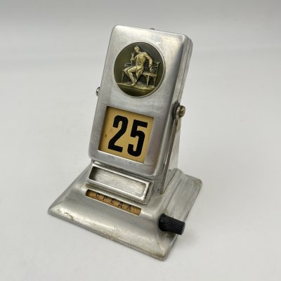 купить Календарь перекидной, настольный "Поэты" (А.С. Пушкин и И.А. Крылов), металл, бумага, Ленинградский монетный двор (ЛМД), СССР, 1960-1970 гг.