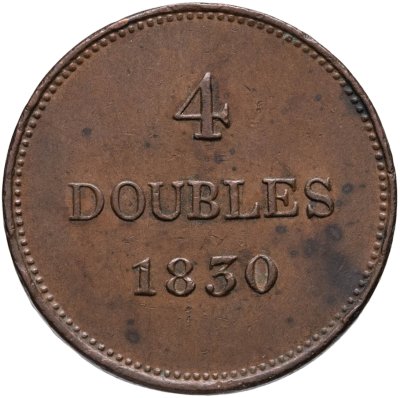 купить Гернси 4 дубля (doubles) 1830