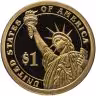 Купить США 1 доллар (dollar) 2007 S Proof "Джеймс Мэдисон (4-й президент США)" знак монетного двора "S" - Сан-Франциско