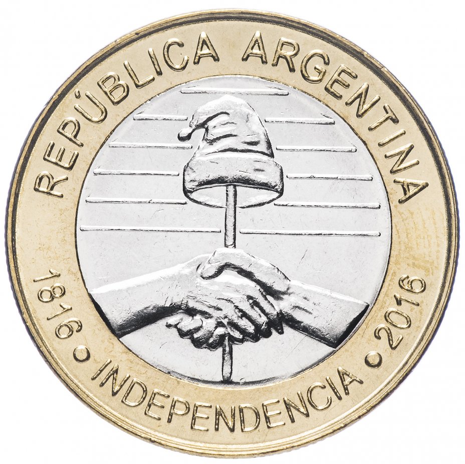 купить Аргентина 2 песо (pesos) 2016 "200 лет Независимости"