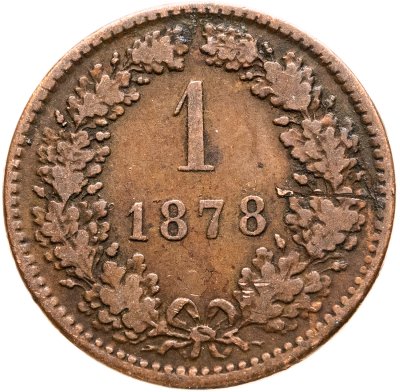 купить Австрия 1 крейцер (kreuzer) 1878