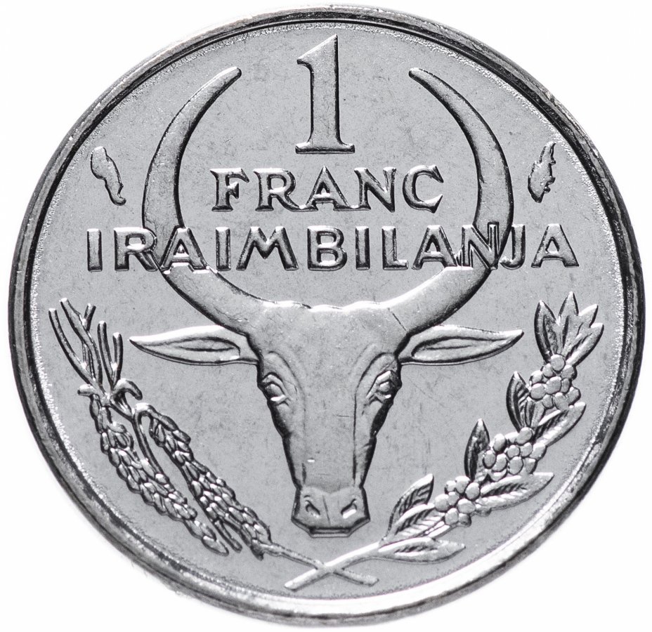 купить Мадагаскар 1 франк (franc) 1986