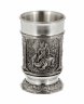 Купить Стопка с рельефным изображением викингов, олово, фирма "B.M.F", Германия, 1970-1990 гг.