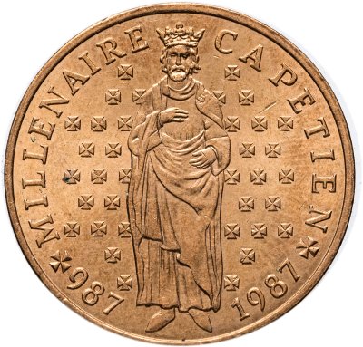 купить Франция 10 франков (francs) 1987 "Тысячелетие династии Капетингов"