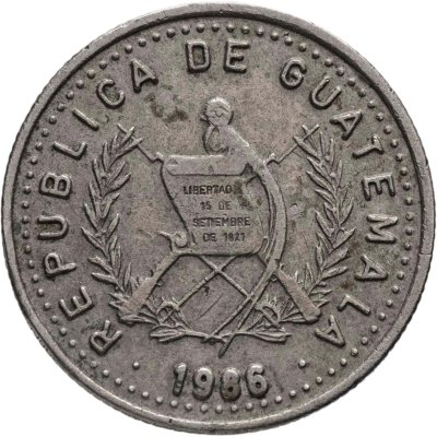 купить Гватемала 5 сентаво (centavos) 1986