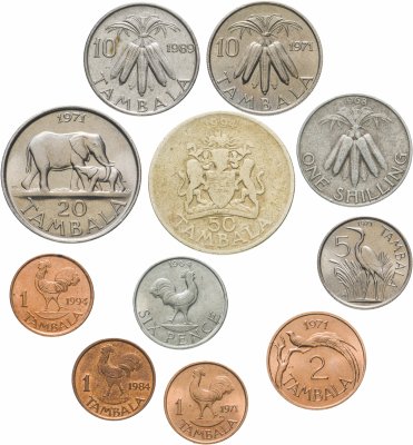Купить Малави набор из 11 монет 1964-1994