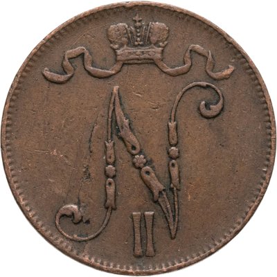 Купить 5 пенни (pennia) 1905, монета для Финляндии
