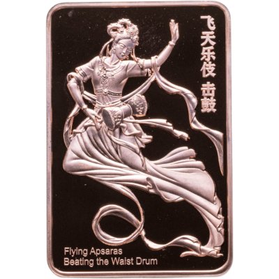 купить Самоа 20 центов 2025 "Летающие апсары: Игра на поясном барабане" в рамке с сертификатом