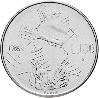 купить Сан-Марино 100 лир 1986 "Эволюция технологий"