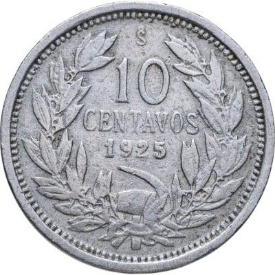 купить Чили 10 сентаво (centavos) 1925