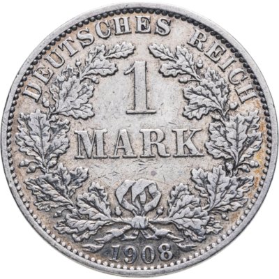 купить Германия (Германская Империя) 1 марка 1908 "A"