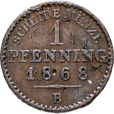 купить Германия, Пруссия 1 пфенниг 1868