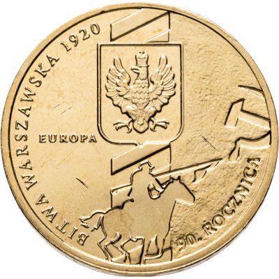 купить Польша 2 злотых 2010 "90-я годовщина Варшавского сражения"