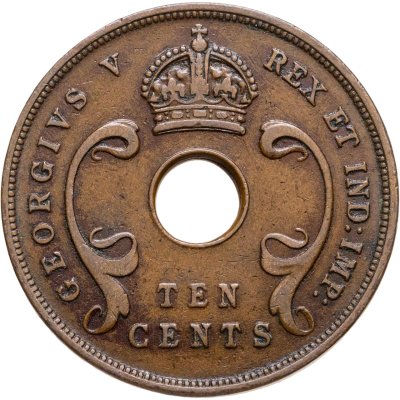 купить Британская Восточная Африка 10 центов (cents) 1922