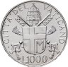 Купить Ватикан  1000 лир (lire) 1988