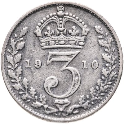 купить Великобритания 3 пенса (pence) 1910
