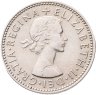 Купить Великобритания 1 шиллинг (shilling) 1954  Английский герб - 3 льва внутри коронованного щита