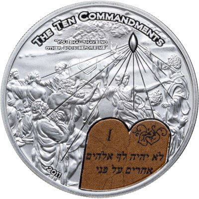 купить Палау 2 доллара 2011 "Десять заповедей - Первая заповедь", в футляре с сертификатом