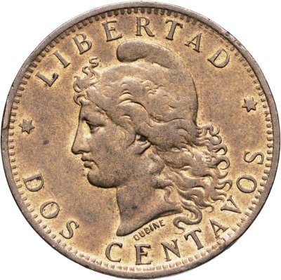 купить Аргентина 2 сентаво (centavos) 1884