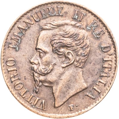 купить Италия 1 чентезимо (centesimo) 1861, знак монетного двора: "M" - Милан