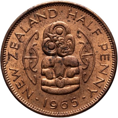 купить Новая Зеландия 1/2 пенни (penny) 1965