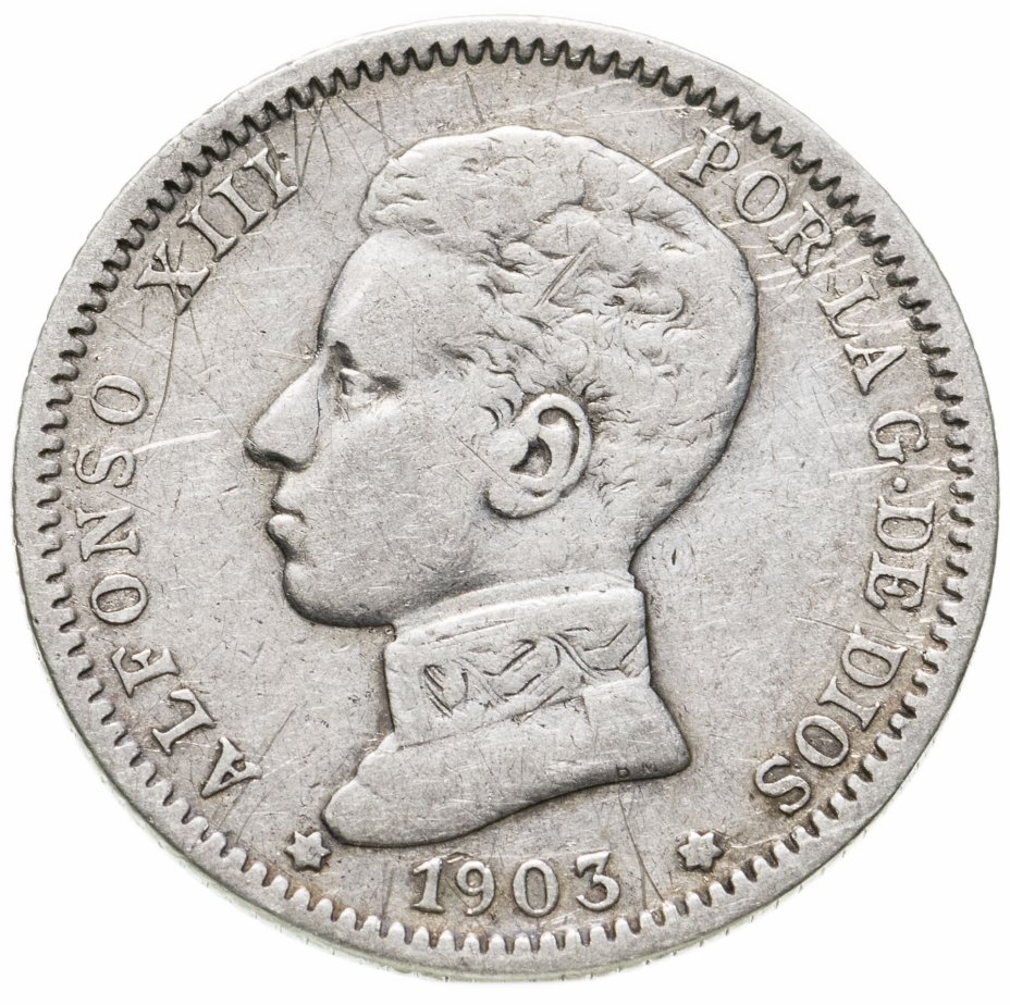 купить Испания 1 песета (peseta) 1903