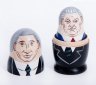 Купить Матрёшка 5-ти кукольная "Правители России: Путин, Ельцин, Горбачёв, Сталин, Ленин", дерево, ручная роспись, г. Нижний Новгород, Россия, 2021 г.