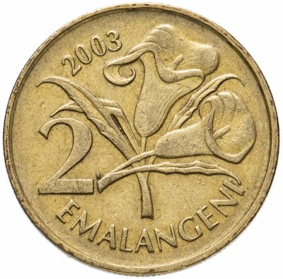 Купить Свазиленд 2 эмалангени (emalangeni) 1995-2010, случайная дата