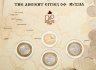Купить Набор из 3-х монет с жетоном 2002 года "Древние города России" выпуск 1, в буклете