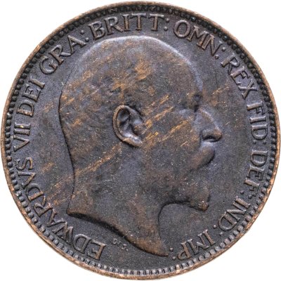 купить Великобритания 1 фартинг (farthing) 1909