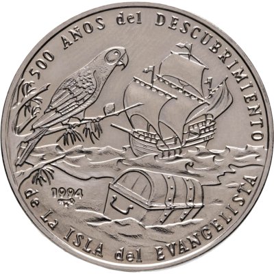 купить Куба 1 песо (peso) 1994 "500 лет открытию острова Евангелиста"