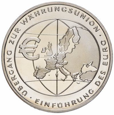 купить Германия 10 евро 2002 "Введение Евро"