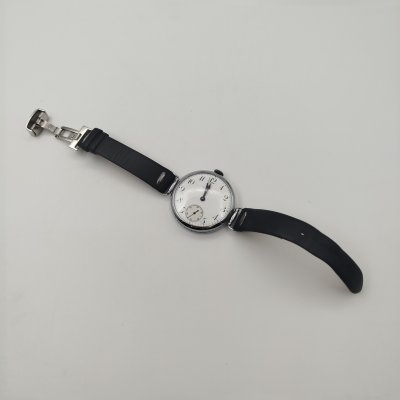 купить Часы наручные мужские "Ch. F. Tissot & Fils Locle", металл, стекло, кожа, Швейцария, 1900-1930 гг.