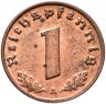 Купить Германия, Третий рейх 1 рейхспфенниг (reichspfennig) 1937 А