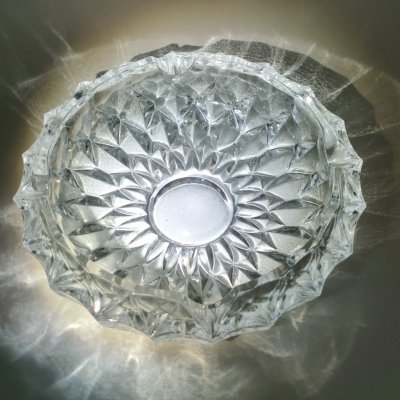 купить Пепельница с геометрическим декором, Rossini Crystal-Cut Glass, хрусталь, Германия, 1950-1980 гг.