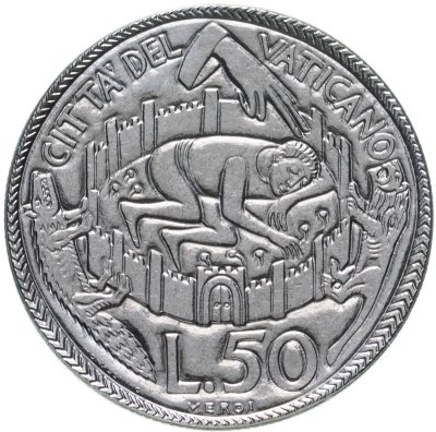 купить Ватикан 50 лир (lire) 1975 "Лето Господне"
