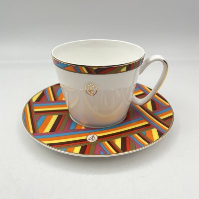 купить Чайная пара "La Maison" с ярким абстрактным орнаментом, фарфор, деколь, золочение, Valentin Yudashkin (Валентин Юдашкин), Российская Федерация, 2000-2015 гг.
