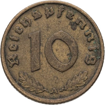 купить Германия (Третий рейх) 10 рейхспфеннигов (reichspfennig) 1938