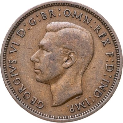 купить Великобритания 1/2 пенни (penny) 1938