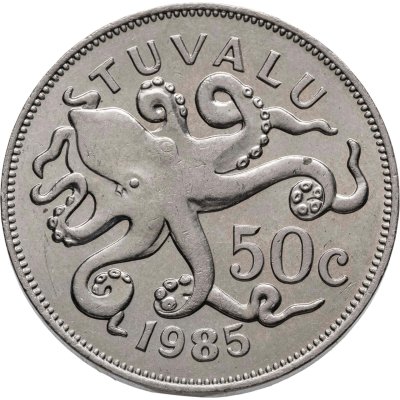 купить Тувалу 50 центов (cents) 1985