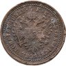Купить Австрия 1 крейцер (kreuzer) 1851, знак монетного двора "А" - Вена